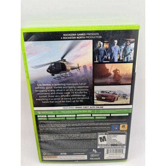 Grand Theft Auto V (Microsoft Xbox 360, 2013) Tested With Manual - Picture 2 of 9